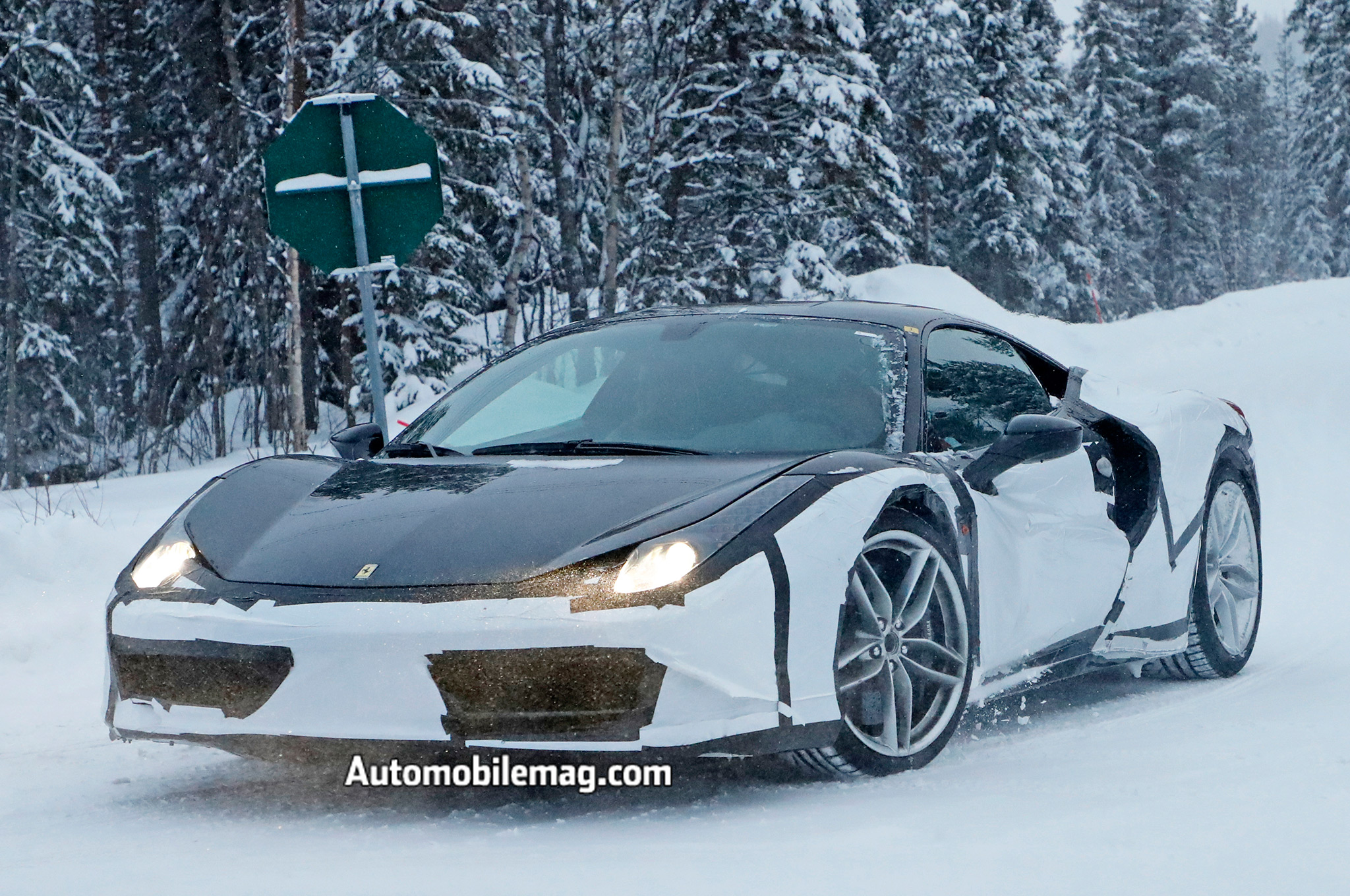 Mystery Ferrari Spied In Sweden With 458 And 488 Elements